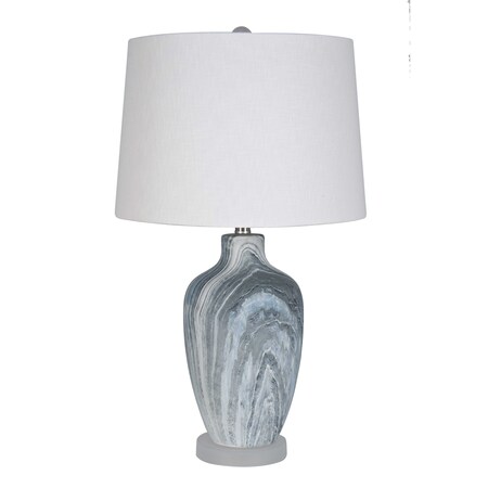 LampsPerSe LPS-294 Table Lamp Set, Blue & Grey